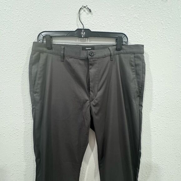 theory  grey pants  size 34 - Picture 2 of 9
